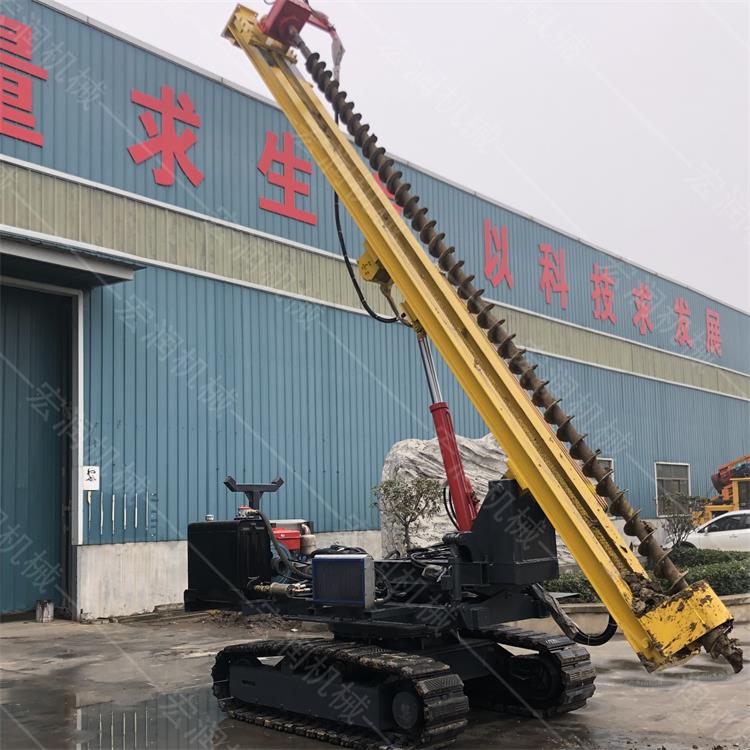 直銷(xiāo)光伏履帶鉆孔機，螺旋光伏鉆孔機
